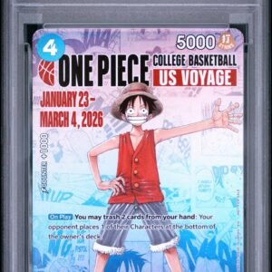 2026 ONE PIECE COLLEGE BASKETBALL: US VOYAGE PROMOS #055 MONKEY D LUFFY PSA 10
